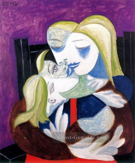Woman et enfant Marie Therese et Maya 1938 kubist Pablo Picasso Ölgemälde